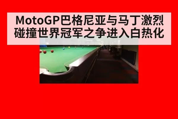MotoGP巴格尼亚与马丁激烈碰撞世界冠军之争进入白热化